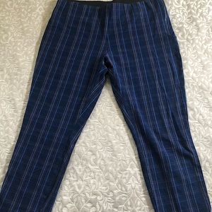 Women’s Plaid High-Rise Skinny Cropped Pants - A New Day